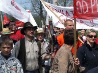 Pochód 1 Majowy w Wetlinie